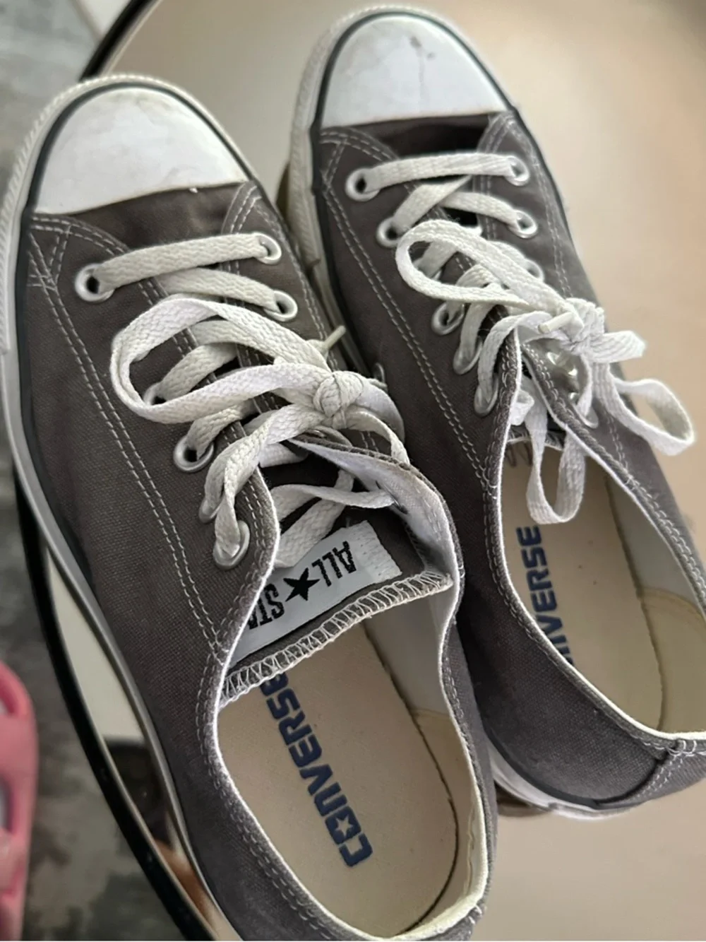 Converse All Star Low Top Gray Grey Chuck Taylor Women’s 7.5 Canvas 1J794 - Picture 9 of 9